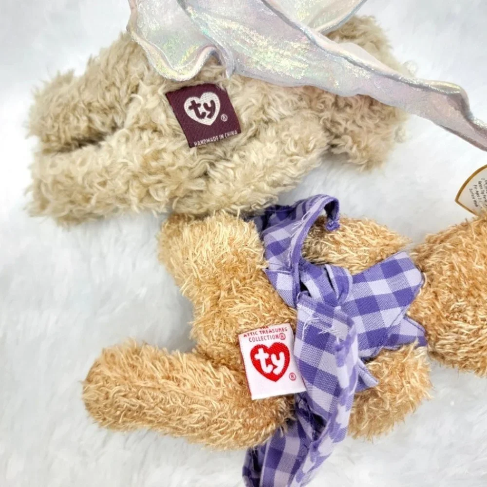 Ty Beanie Babies Plush Stuffed Attic Treasures Collection Set Cats Bears Angel
